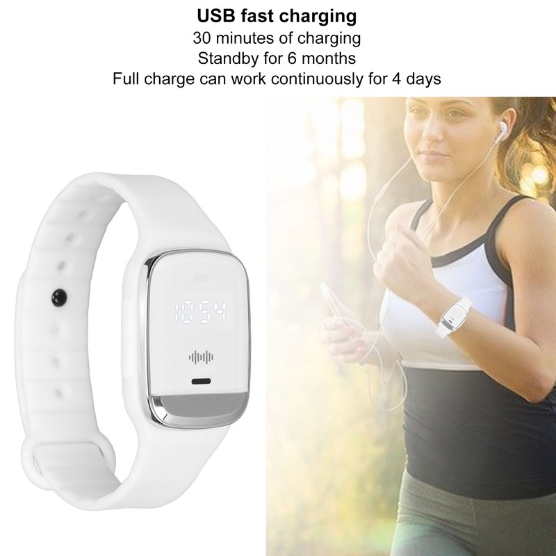 Mosquito Repellent Watch Bracelet Time Display Temperature Measurement Stylish Ultrasonic