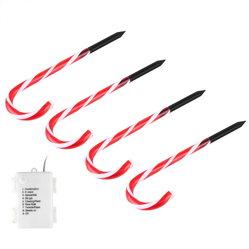 LED Walking Stick Lamp Ground Spike Lamp Christmas Decoration for