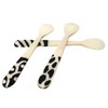 Global Crafts KNB004-S3 - Handmade Bone Appetizer Spoon Set -