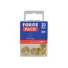 ForgePack Screw Cup Washers | No. 8's | Solid Brass,