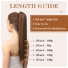 TESS Ponytail Extension 32 Inch,Hair Extensions Clip in Long Straight