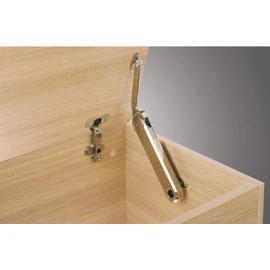 Gedotec MAXI UP Kitchen Flap Support Chest Fitting | Lid Support for Wooden Flaps | Flap Hinge Model H: 4.0-9.4 kg | 1 Piece - Flap Holder Including Mounting Straps