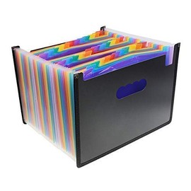 Penck Expanding File Folder 36 Pockets, Large Capacity Multicolored Portable Accordion A4 Document Organizer – Works on Letter Size and A4 Size for Home/Office/Business/Study