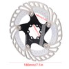 Disc Brake Rotor Black CNC Engraving Milling Anodized Marking Bike