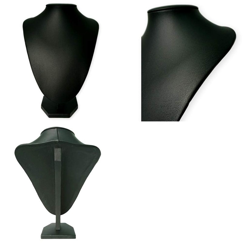 (Aupur) Necklace, Torso, Accessories, Jewelry Display, Display (Black, PU Leather),