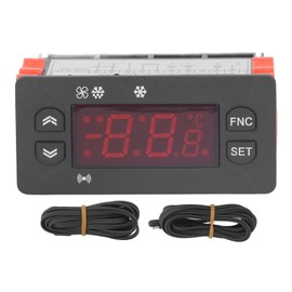 Temperature Controller Fahrenheit Celsius Switchable Digital Display NTC Sensor Thermostat 230V AC for Cooler Refrigerator