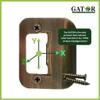 Gator Door Strike Plate with Screws, – 2-1/4" by 1-3/4"
