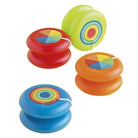 Vibrant Plastic Yo-Yo Favors - Assorted Colors & Fun Party Goodie Bag Fillers - Perfect for Kids & Adults - 4ct