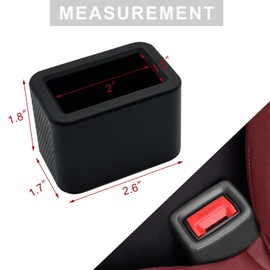 4 Pack Seat Belt Buckle Holder, Silicone Auto Rear Seatbelt Buckle Booster Makes Receptacle Stand Upright for Easy Access