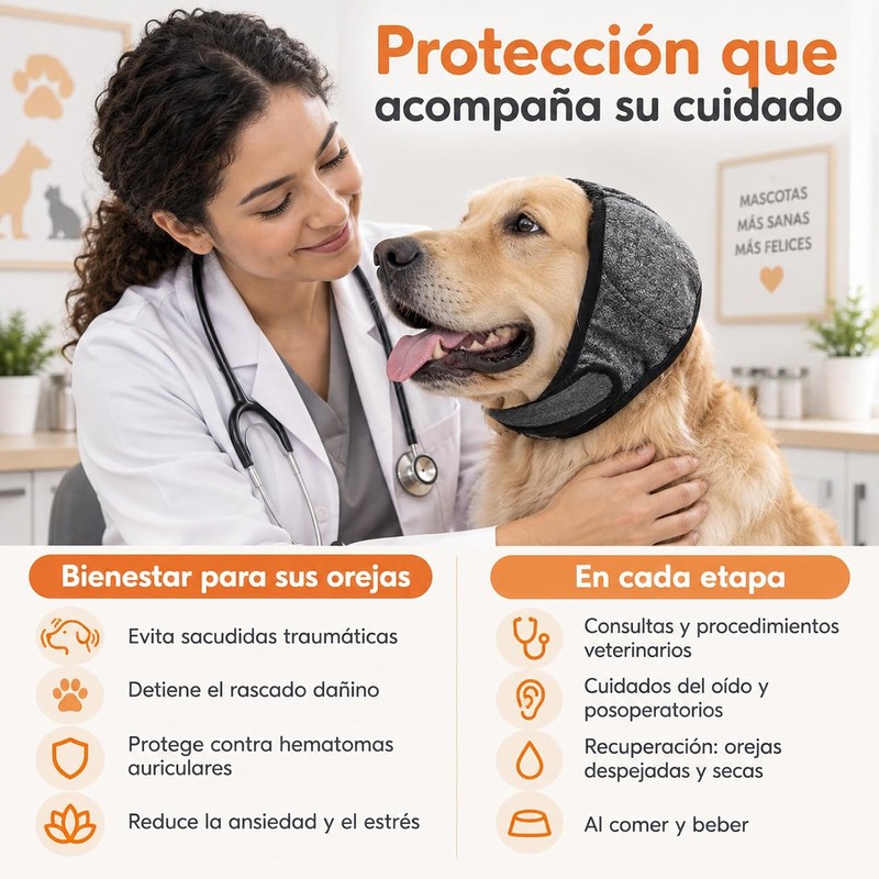2 Orejeras para Perro contra Ruido, Orejeras Para Perros Grande,