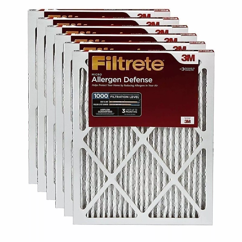 Filtrete AD01-6PK-1E MPR 1000 16x25x1 AC Furnace, Micro Allergen Defense,...