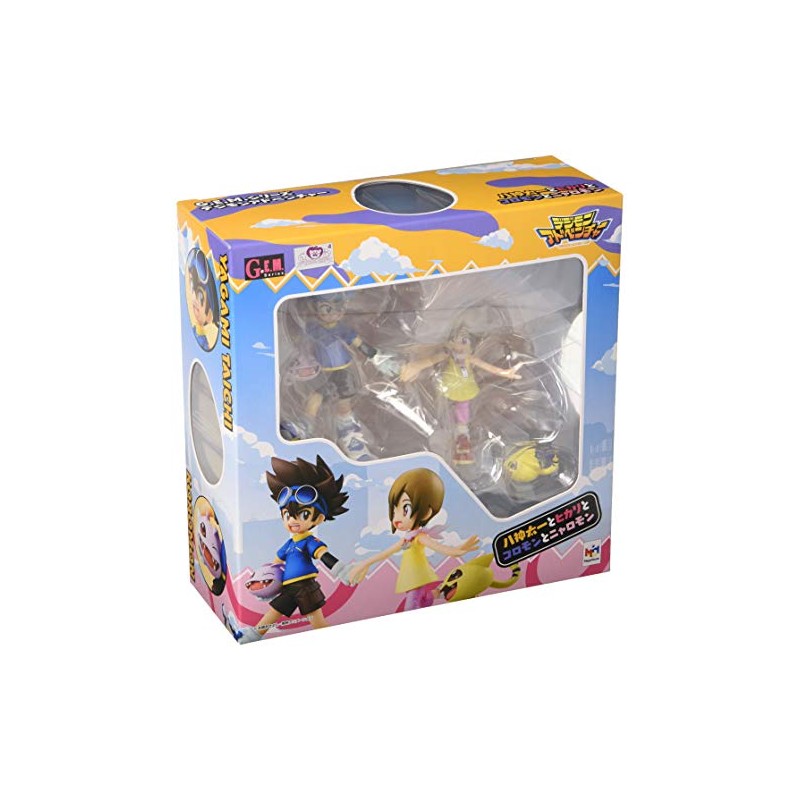 Megahouse Taichi & Hikari with Digimon GEM Series Figure