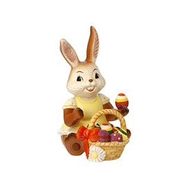 Goebel Figure Rabbit Girl 14 cm Colourful Easter Basket Easter Bunny