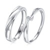 Bishilin Matching Rings for Couples, Promise Rings Sterling Silver 925