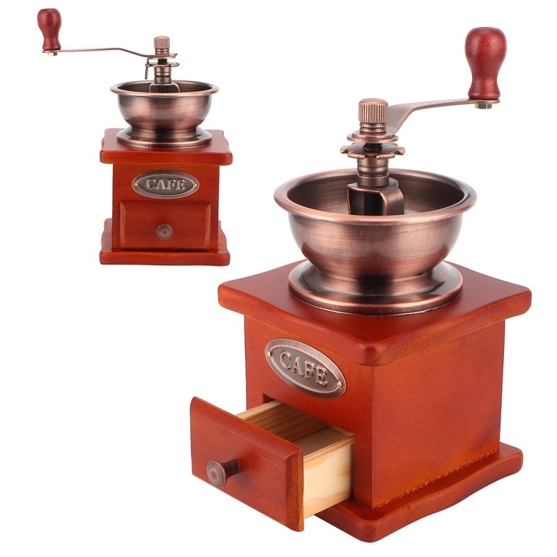 Mini Vintage Hand Cranked Coffee Bean Mill Manual Coffee Grinder
