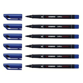 STABILO OHPen Universal Permanent Blue Pack of 6