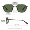 Cyxus Military Aviator Sunglasses for Men Trendy Pilot Shade Metal