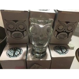 Contained Art Owl 100ml Clear Jar Container Storage Glass Airtight NEW