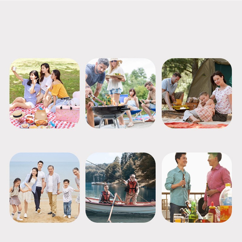 Insulated Cooler Basket Foldable Large Capacity Portable Outdoor Picnic Insulated