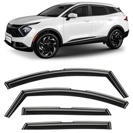 CLIM ART in-Channel Incredibly Durable Rain Guards for Kia Sportage 2023-2025, Original Window Deflectors, Vent Window Visors, Vent Deflector, 4 pcs. - 622411