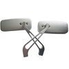 MotorToGo Custom Silver Small Side Rear View Mirrors for 2003