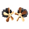 Wall Mounted Fireplace Fan 5 Blade Heat Powered Wood Stove
