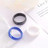 PAURO Women's Classic Engagement Wedding Band Rings Ceramic, Ceramic