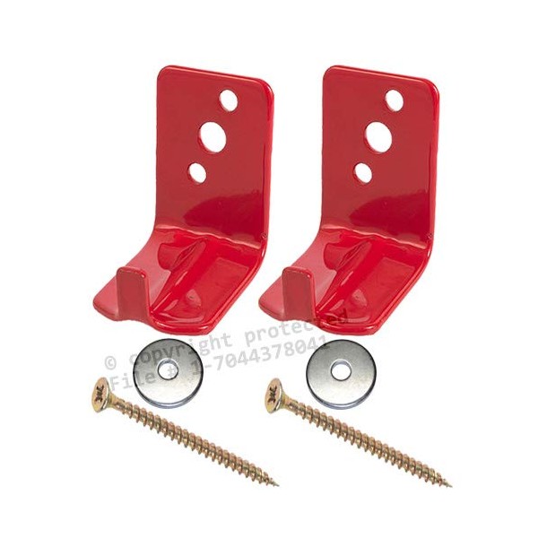 (2 Pack) - Universal Fire Extinguisher Wall Hook, Mount, Bracket,
