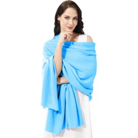 RYYOYY Soft Cashmere Blend Wrap Chic Pashmina Scarf Stole for Women Wayfarer Travel Extra Large 87"x28" Ultramarine