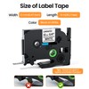 AONOMI Compatible with Brother Label Printer Tape TZe-231 TZ Tape