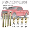 Door Hinge Pins Bushings Kit Compatible with Ford F150 F250