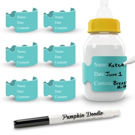 Pumpkin Doodle The Original Write and Reuse Baby Bottle Labels for Daycare
