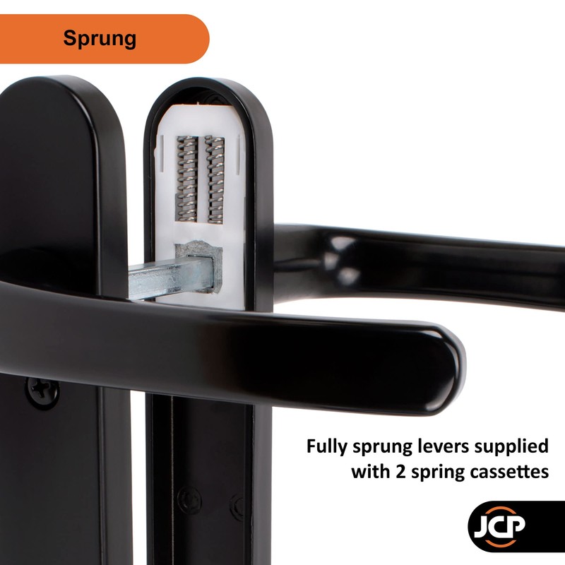JCP PRO uPVC Door Handle Pair Set Sprung 92 PZ