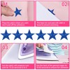 Isslly 30 PCS Blue Star Iron on Patches, Five-Pointed Sew