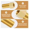Brass Threaded Pipe Fitting 20mm Brass Pipe Adapter 1/2 Pt