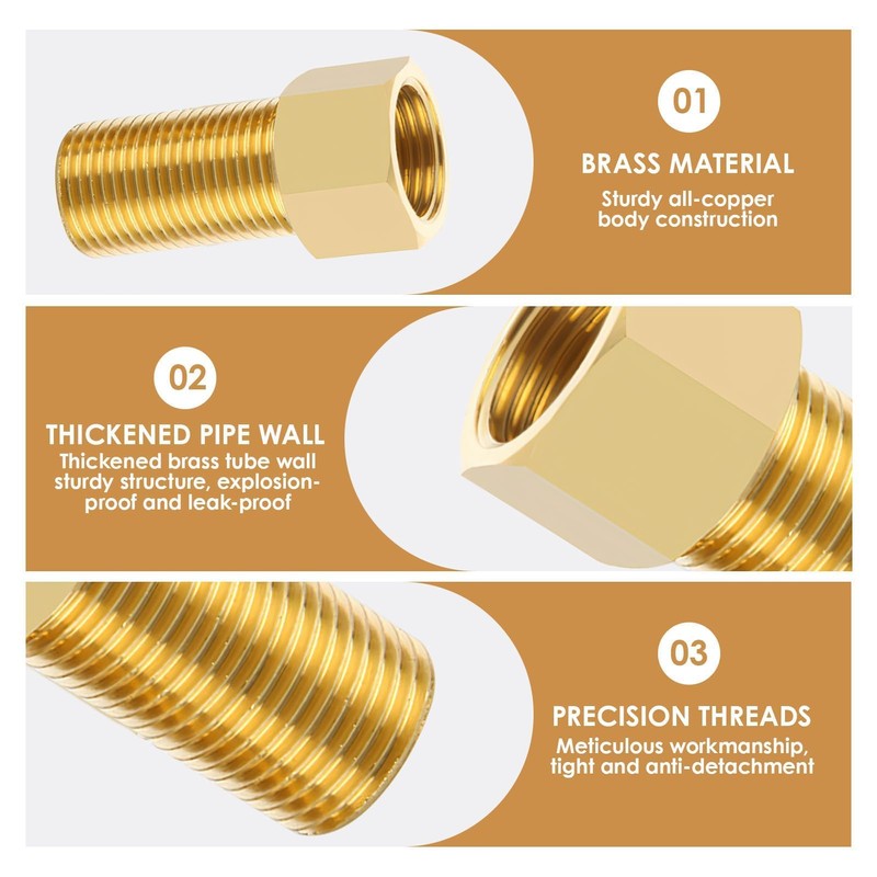 Brass Threaded Pipe Fitting 20mm Brass Pipe Adapter 1/2 Pt