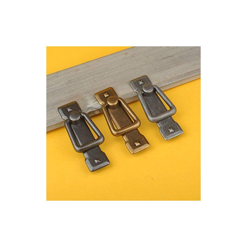 SHANGHh Antique Drawer Handles Door Bin Cupboard Drop Ring Pulls