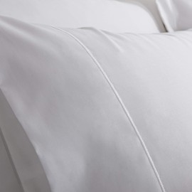 Bianca Luxury 800 Thread Count Cotton Sateen Standard Pillowcase Pair White