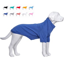 Lovelonglong Dog Pullover Sweatshirt Autumn Winter Cold Weather Dog T-Shirts for Small Medium Large Size Dogs Husky Clothes Blue XXL
