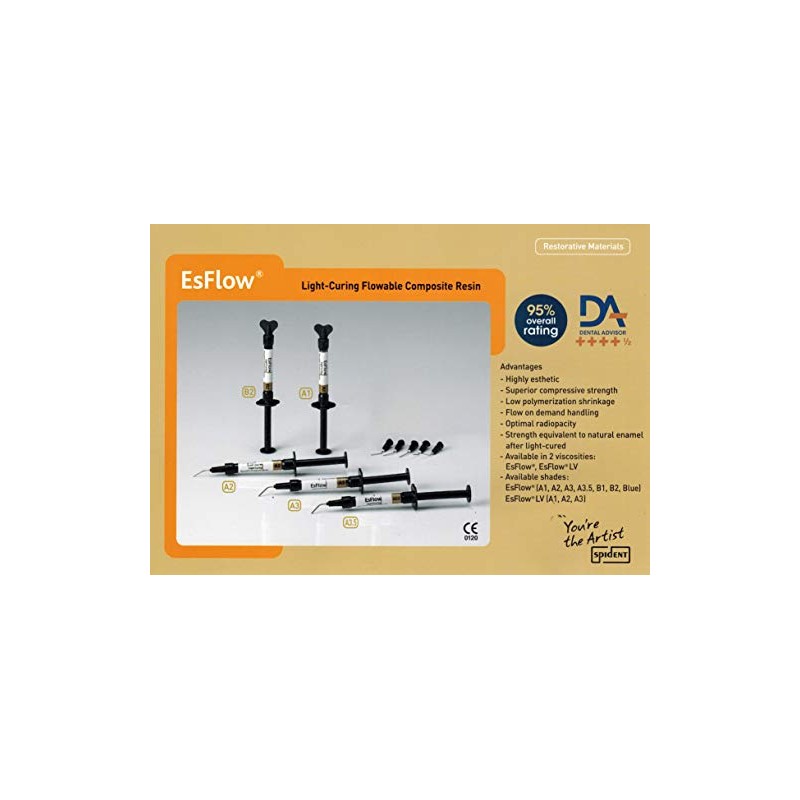 EsFlow 2 x 2 grm - Dental Flowable Light Cure