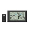 Wetterstation "Sylt", mit Außenfühler, Funk, Wecker, schwarz