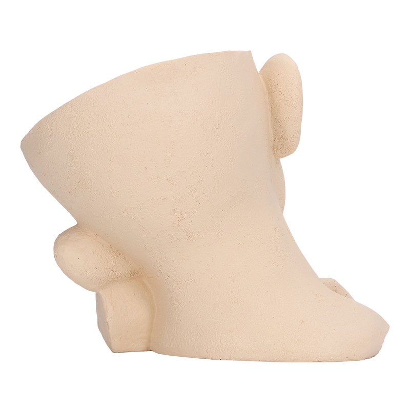 Face Flower Pot Sleeping Girl High Density Resin Drainage Hole