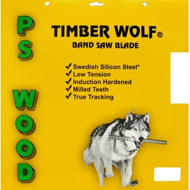 Timber Wolf 150" Band Saw Blade for Jet 20" JWBS-20QT-3; JWBS-20QT-5, Laguna 16" LT16HD 4.5 HP, Laguna 18" LT18 ACM (1997), POWERMATIC 20" Model 81, Steel City 20" and More (1" x 2/3tpi VPC Series)