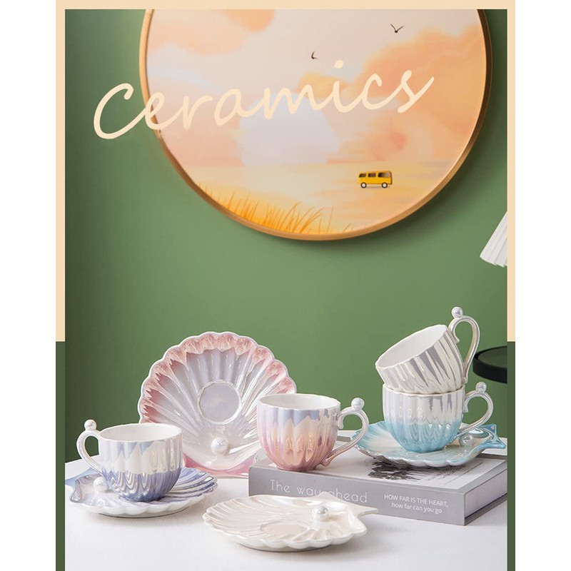 Coffee Cup Set, Cup & Saucer, Stylish, Pottery, Tea, Coffee