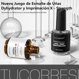 Tucorresi Kit de Preparación de Uñas:El paquete incluye Deshidratador y Imprimación sin Ácido para una Fuerte Adhesión – Previene el Levantamiento, Uñas Duraderas – Ideal para Uso Profesional y DIY en Casa