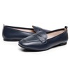 VenusCelia Women's CloseFitting Flat Shoe (7.5 M US,Navy-PU)