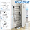 APEXCHASER Clothes Drying Rack with 4 Wings, Stainless Steel Drying