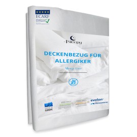 Mite Cover Blanket 135 x 200 Oeko-Tex Certified Allergy Sufferers Bed Linen 135 x 200 Mite Cover for Blankets Encasing Bed Linen Dust Mites Bed Linen / Mites and Bed Bugs Bed Linen 135 x 200 cm