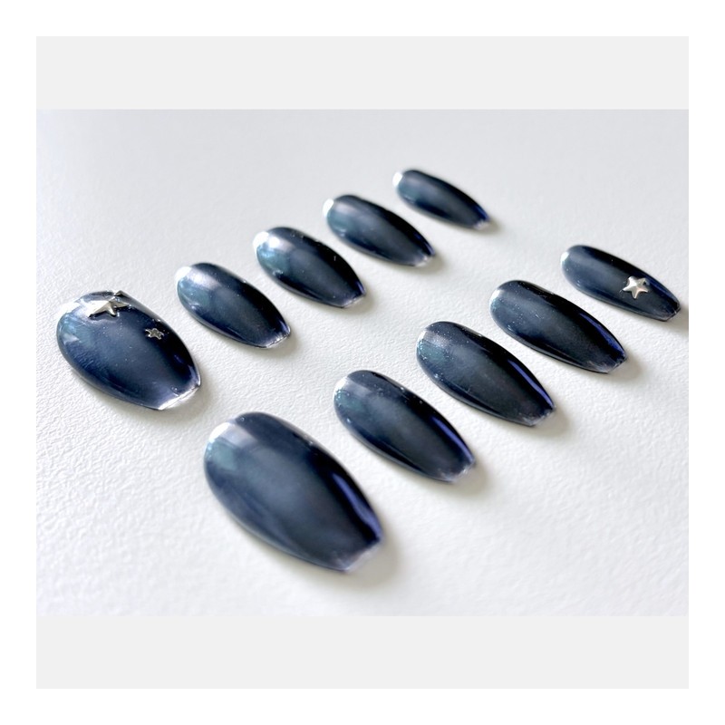 [Dark] Handmade nail tips - Stiletto / [어둠 Dark] 수제네일팁