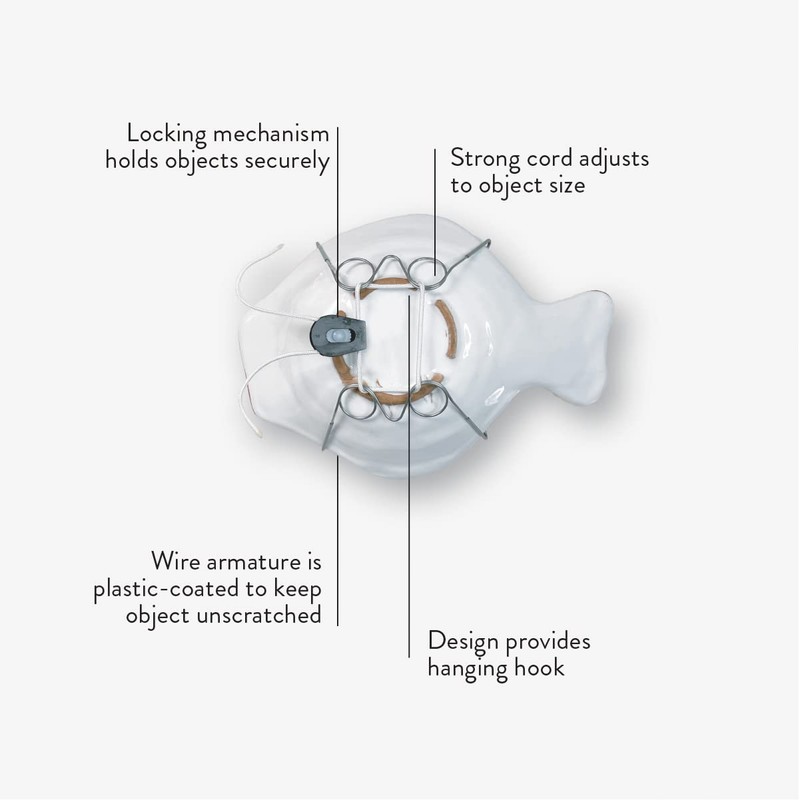 Display Buddie Adjustable Wall Plate Hanger - Secure For Oval